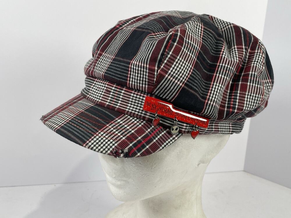 Disney World Disneyland Tim Burton The Nighmare Before Christmas Plaid Hat